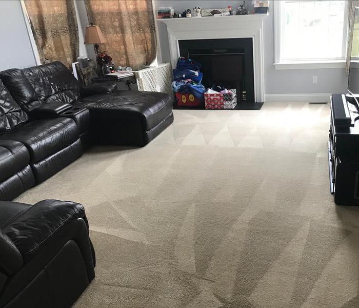 Carpet after being cleaned